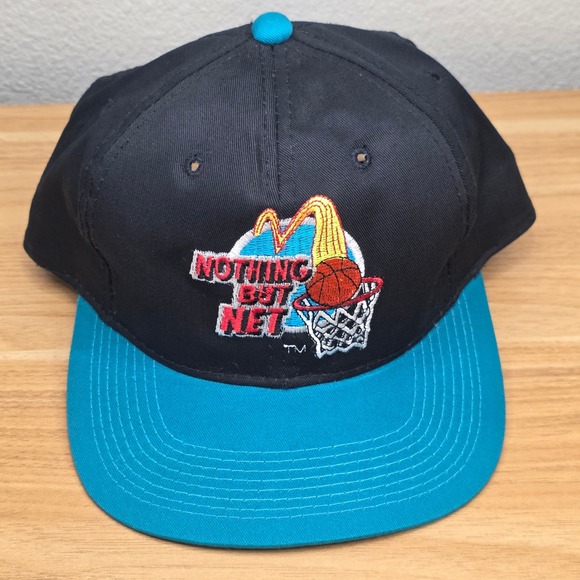 McDonald's Other - Vintage McDonalds Nothing But Net 1993 Basketball Promotional Hat Snapback Cap